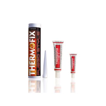 Adesivo refrattario 1100° silicone alta temperatura per guarnizione termica 17 ML