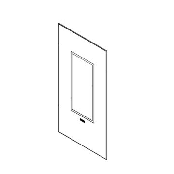 VETRO CERAMICO SERIGRAFATO 4x344x675mm DSL ORIGINALE Klover per Stufa Diva Slim