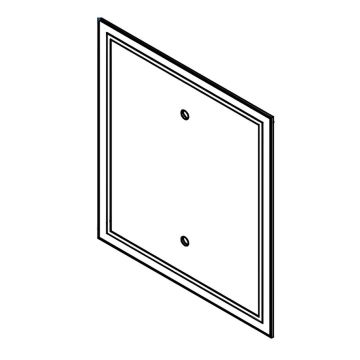 VETRO CERAMICO SERIG. 4x368x405mm FORNO ST90 ORIGINALE Klover per Stufa Star 90