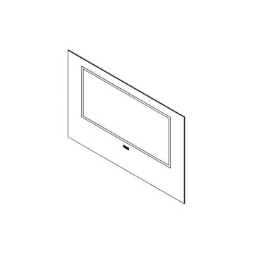 VETRO CERAMICO SERIGRAFATO 4x678x438mm W90-W110 ORIGINALE Klover per Stufa Lady