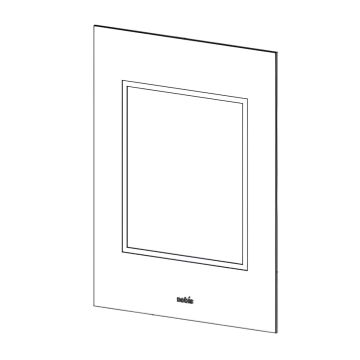 VETRO PORTA SERIGRAFATO + LOGO ORIGINALE Nobis per Stufa A 10 Light