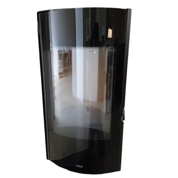 VETRO PORTA SERIGRAFATO ORIGINALE Nobis per Stufa A 11 Round - A13 Round - H 14 V Shape 