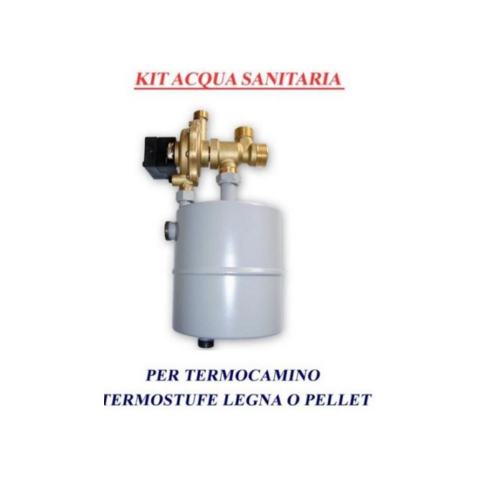 Kit acqua calda sanitaria istantaneo per termocamino e termostufa