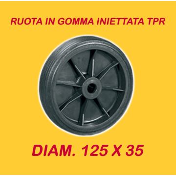 Ruote industriali diam 125 x 35 mm