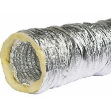 Tubo  flessibile coibentato in alluminio 10 metri