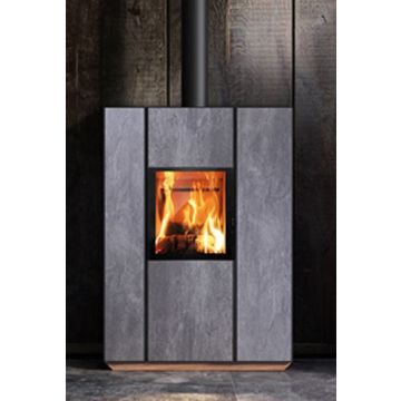 Stufa ibrida legna / pellet Nobis Mod. Unica 10 certificata 5 stelle