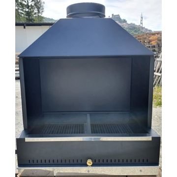 Barbecue 80x65 con cappa 