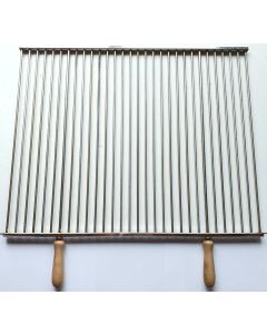 Graticola in acciaio inox per barbecue-L 69 x P 57,5 cm